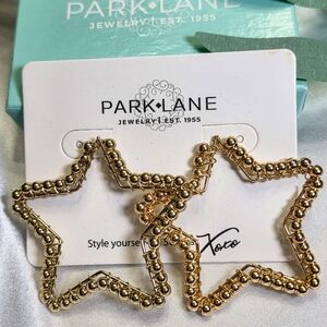 Park Lane Gold Beaded Star Earrings
